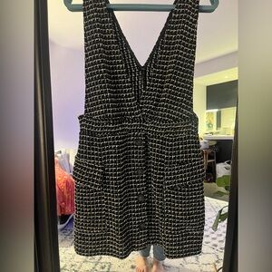 FINAL OFFER - Zara Black and White Mini Tweed Dress ~ Size S